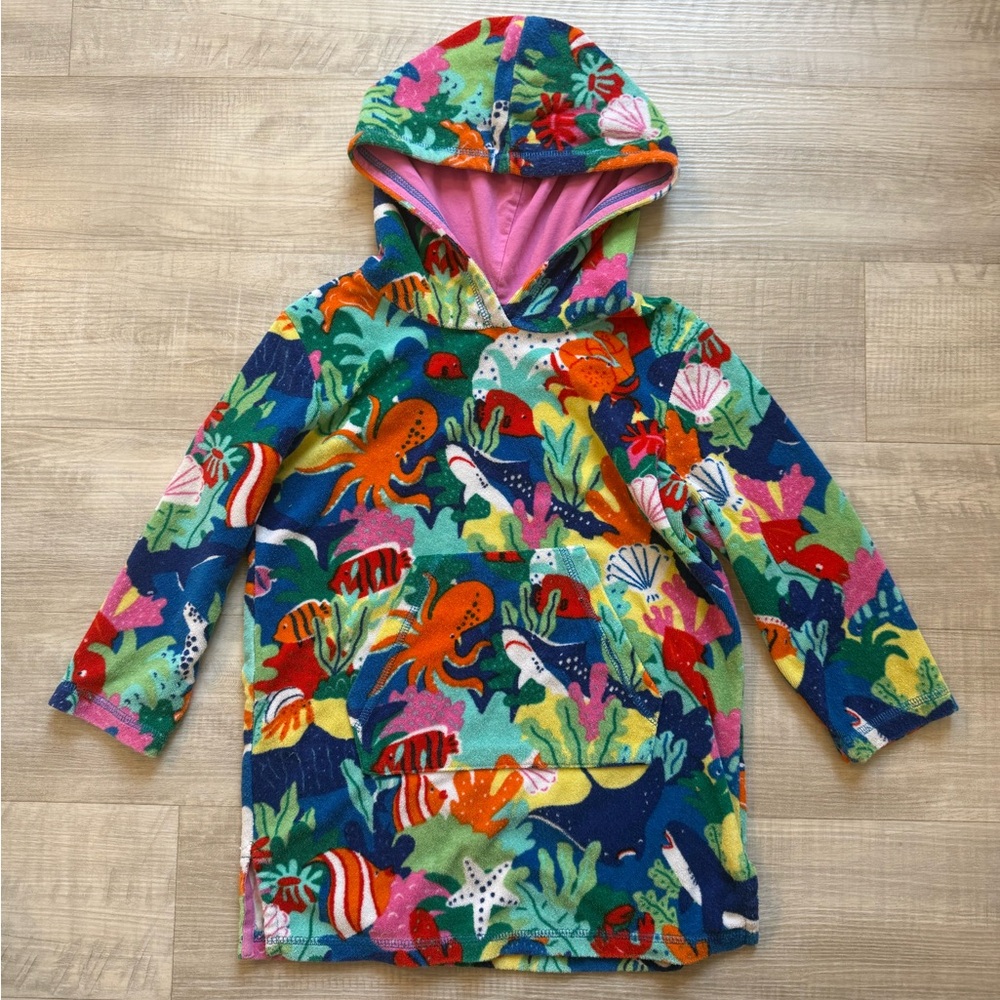 Mini Boden Toweling Throw-on Coverup